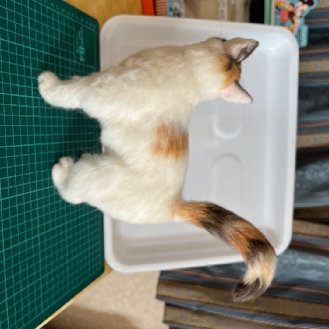 ♡MARIE♡プロフ必読です♪ 羊毛フェルト　猫　No.1 三毛