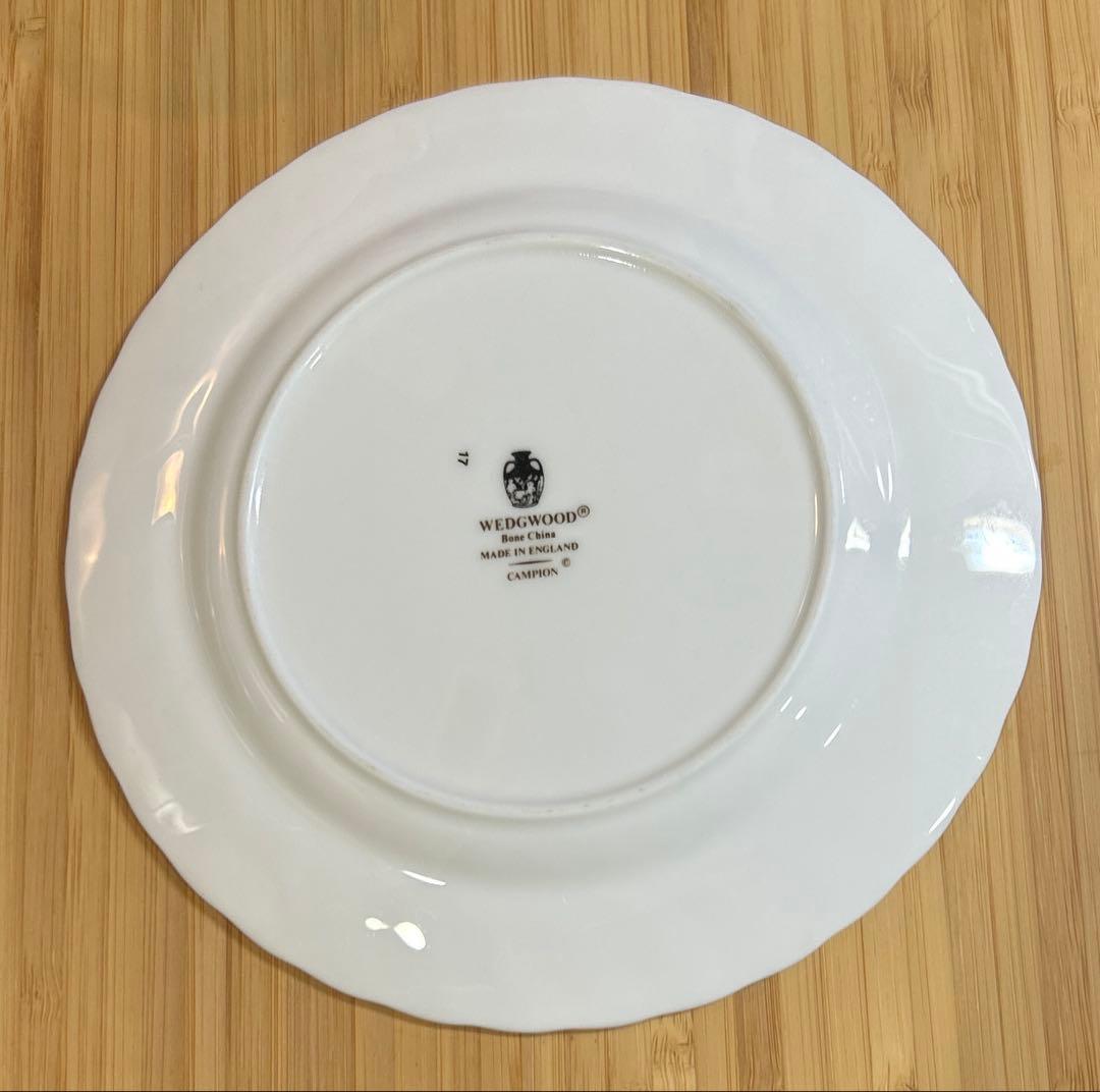 ヴィンテージウェッジウッド　Canpion優しい花柄　カップ＆ソーサー＆プレート