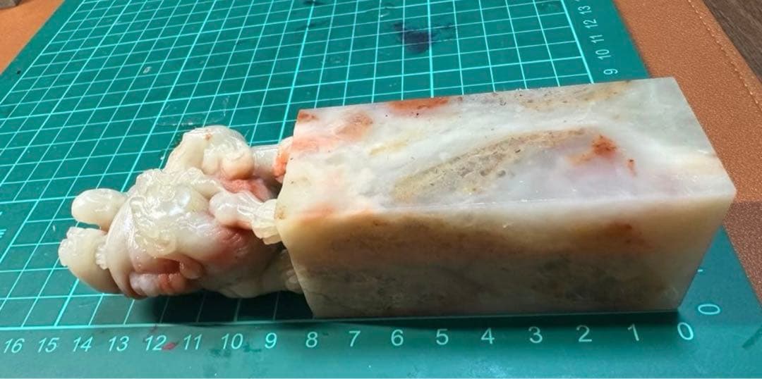 古獣　鼎ラオス 老挝 印材 落款 遊印 雅号　大材　大きめ