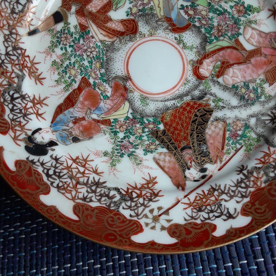 古い里帰り伊万里三川内焼/幕末明治手描き芸者文様/大日本古川造/色絵骨董清水希少