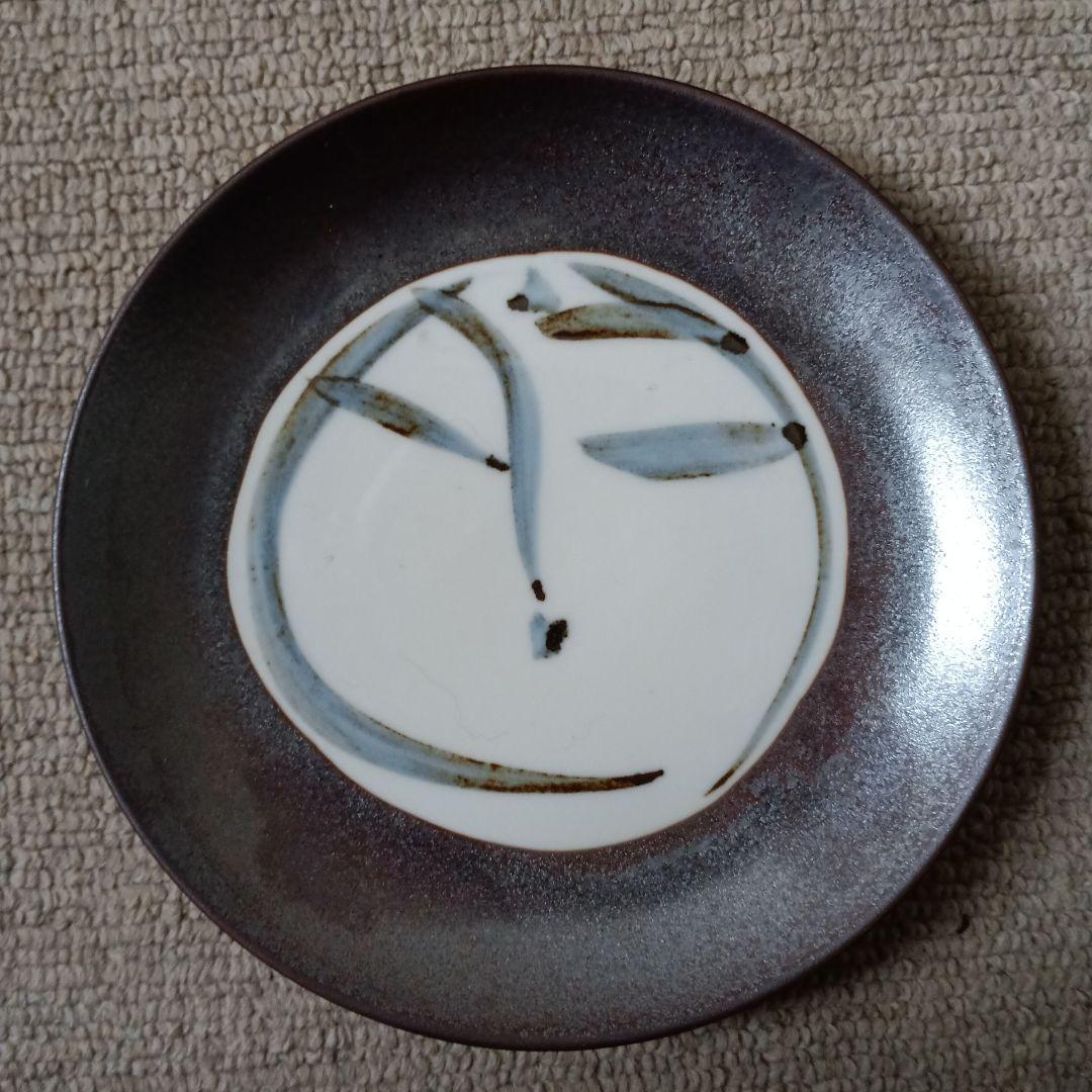 佐藤勝彦 陶器 絵皿 仏様 お地蔵様 顔 5点セット サイン 未使用 希少