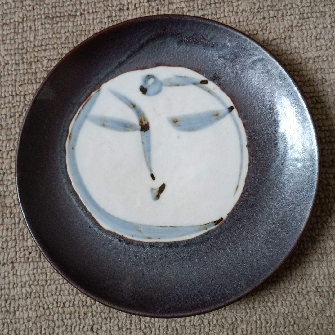 佐藤勝彦 陶器 絵皿 仏様 お地蔵様 顔 5点セット サイン 未使用 希少