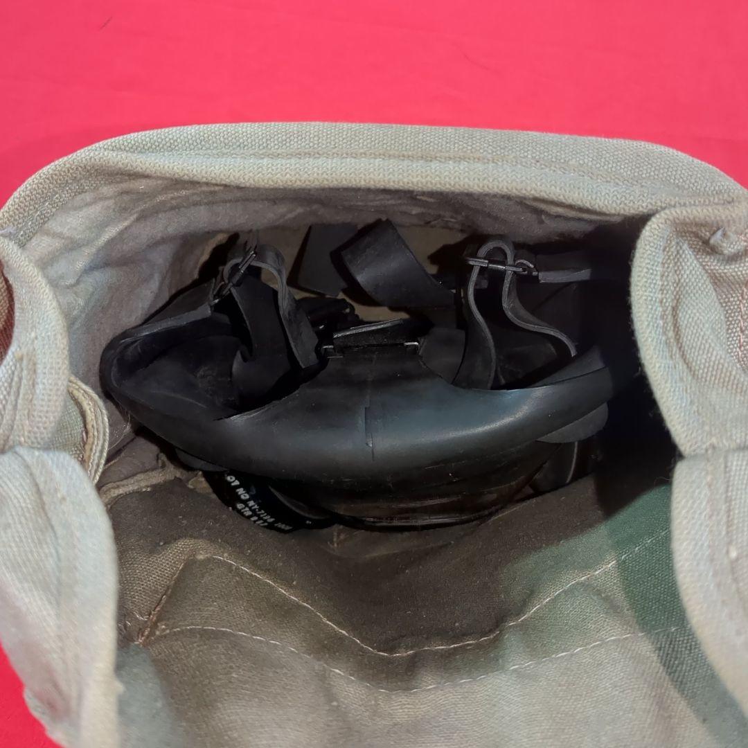 【実物美品】アメリカ海軍 Mark Vガスマスク＆バッグ付き（曇り止め付き）