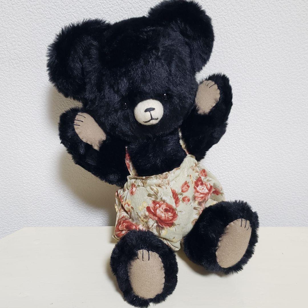 No.640 テディベア　ブラック×サロペット