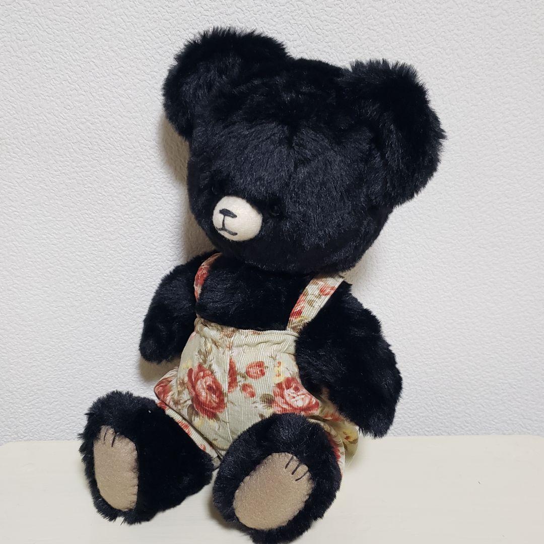 No.640 テディベア　ブラック×サロペット