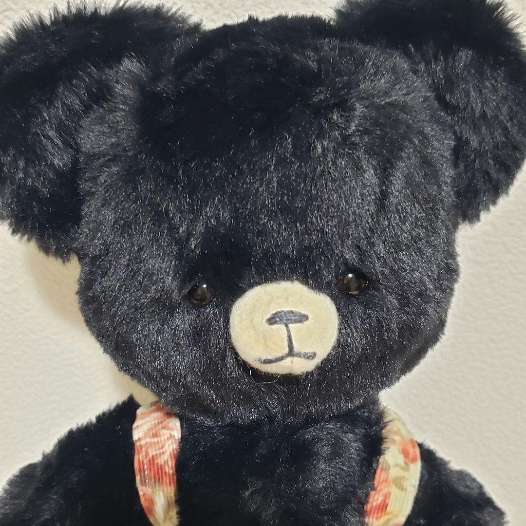No.640 テディベア　ブラック×サロペット