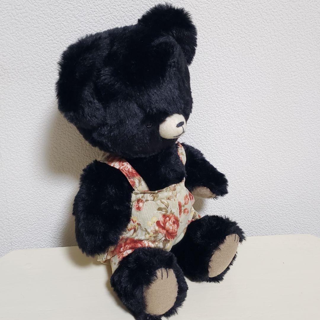 No.640 テディベア　ブラック×サロペット