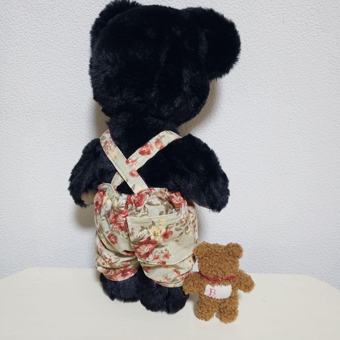 No.640 テディベア　ブラック×サロペット