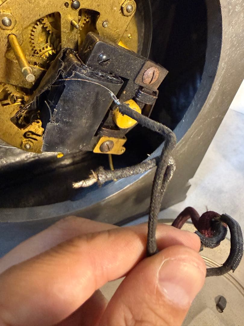 精工舎 電無時計 電気式置時計 アールデコ 昭和初期 ヴィンテージ 現状品