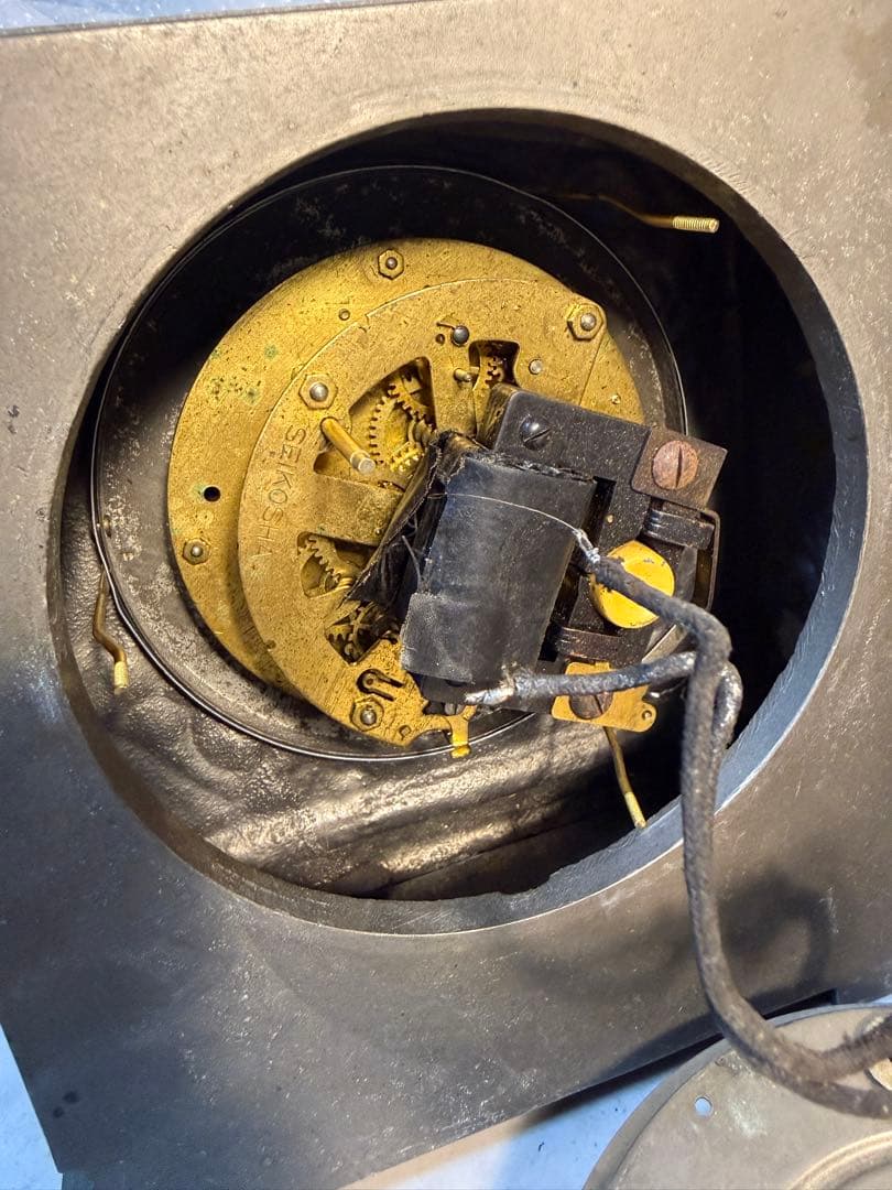 精工舎 電無時計 電気式置時計 アールデコ 昭和初期 ヴィンテージ 現状品