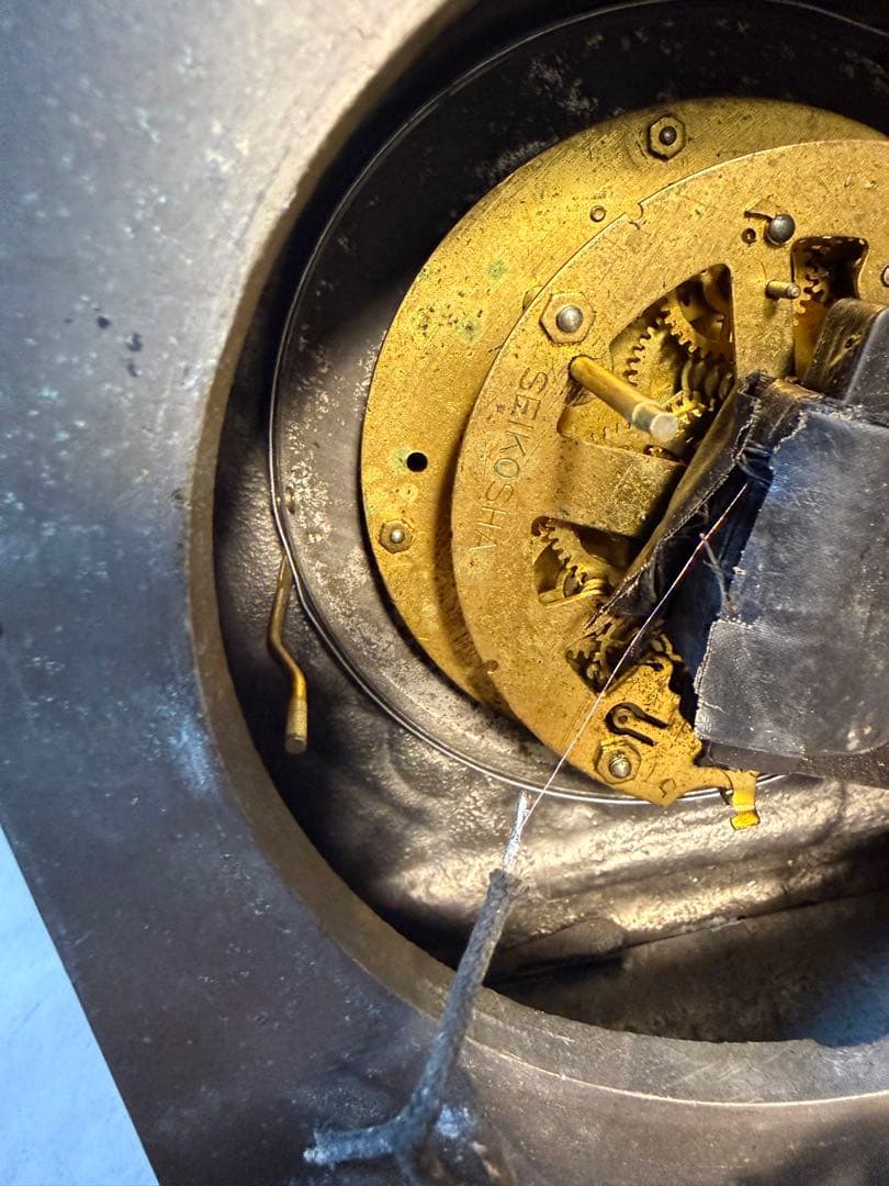 精工舎 電無時計 電気式置時計 アールデコ 昭和初期 ヴィンテージ 現状品