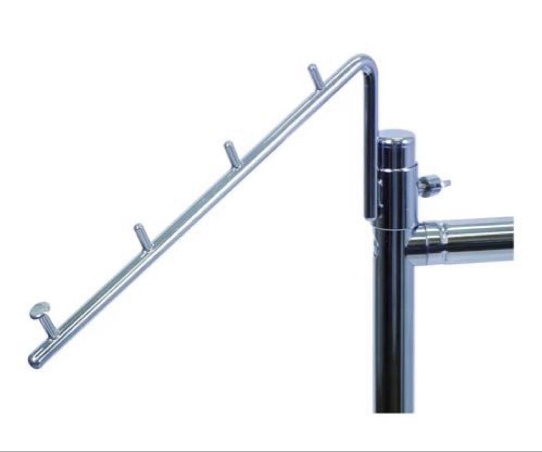 業務用ハンガーラック+斜め掛けサイドフック2個