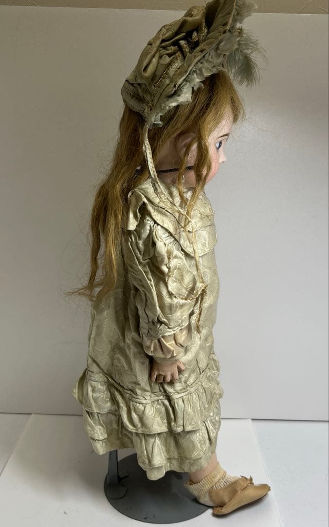 テート・ジュモー　アンティークビスクドール　ブルーアイ　首裏サイン有　共箱付