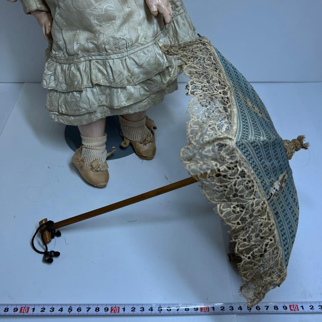 テート・ジュモー　アンティークビスクドール　ブルーアイ　首裏サイン有　共箱付