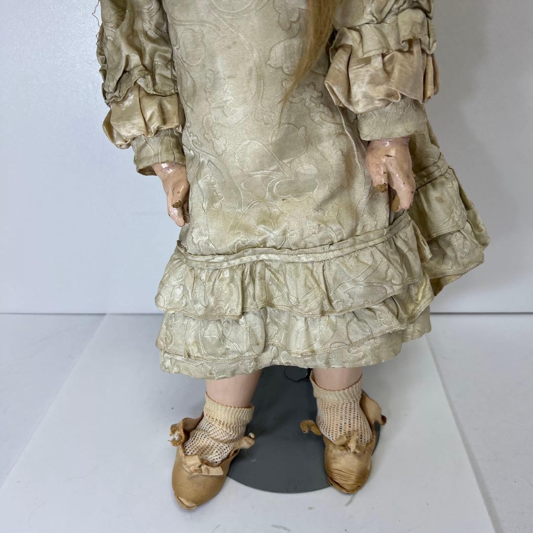 テート・ジュモー　アンティークビスクドール　ブルーアイ　首裏サイン有　共箱付