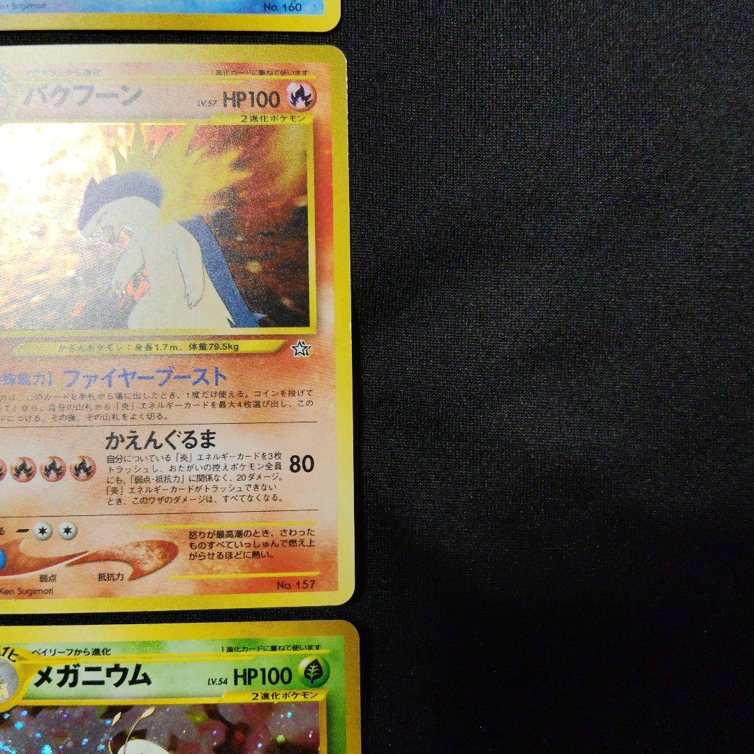 旧裏 プレミアムファイル オーダイル バクフーン メガニウム セット