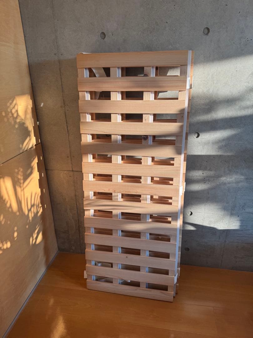 セミダブルひのきスノコベッド値下げ