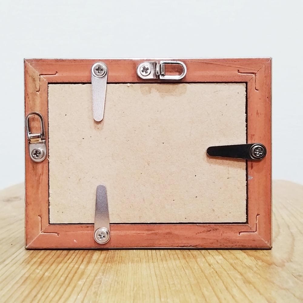 内野隆文　抽象画　絵画　アクリル画　現代アート　小さな絵　ミニ額　額縁