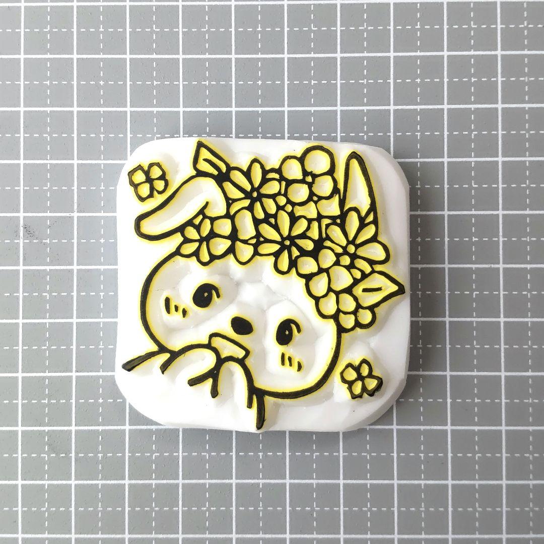 消しゴムはんこNo.203  ビッグうさちゃん