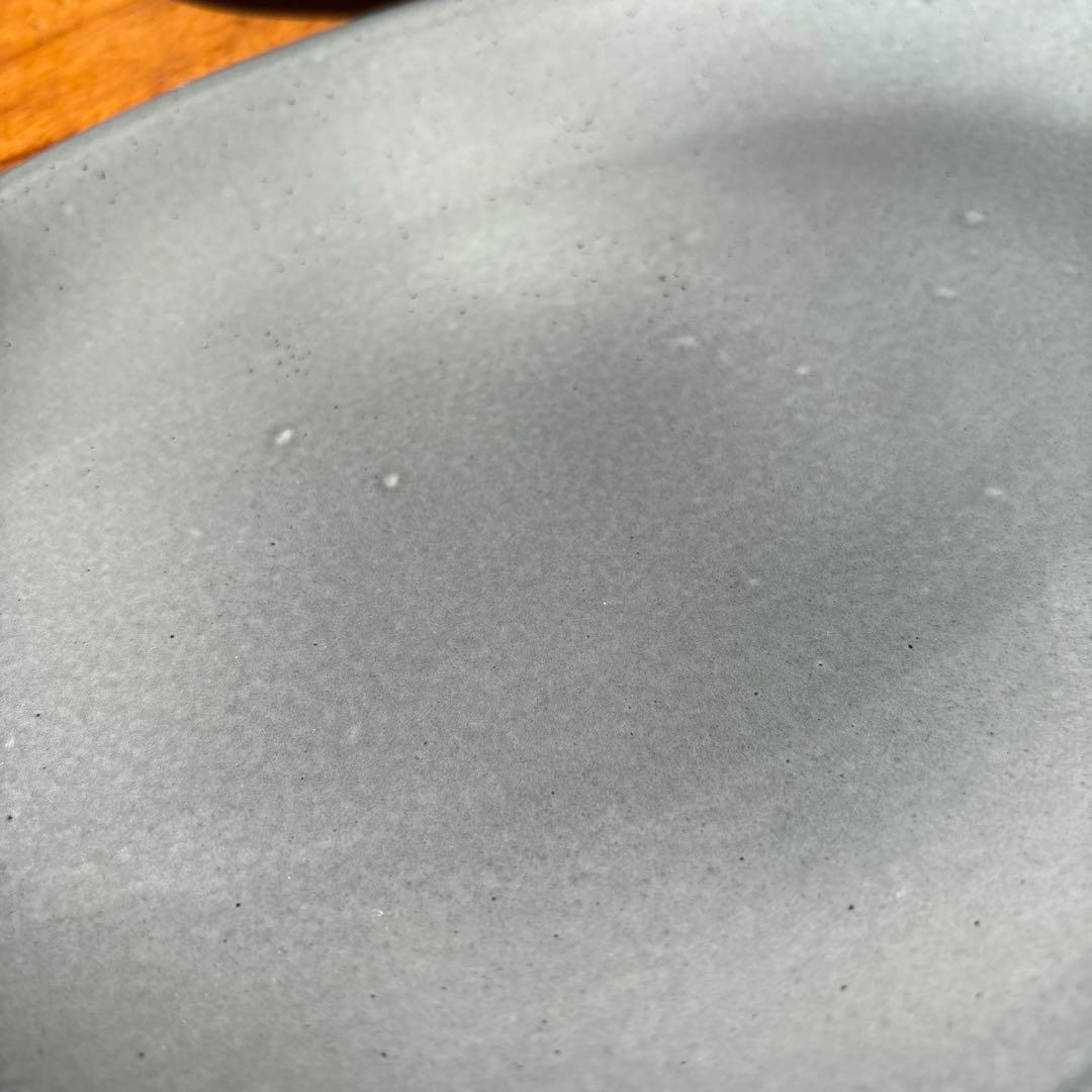 ANFORA アンフォラ　グレー 楕円形プレート 2枚セット　35cm