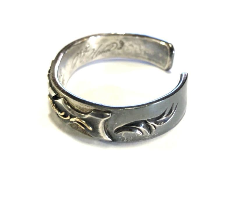 ★年末セール★ BIG HAND（シルバー・18K）ハンドメイド バングル