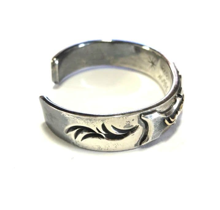 ★年末セール★ BIG HAND（シルバー・18K）ハンドメイド バングル