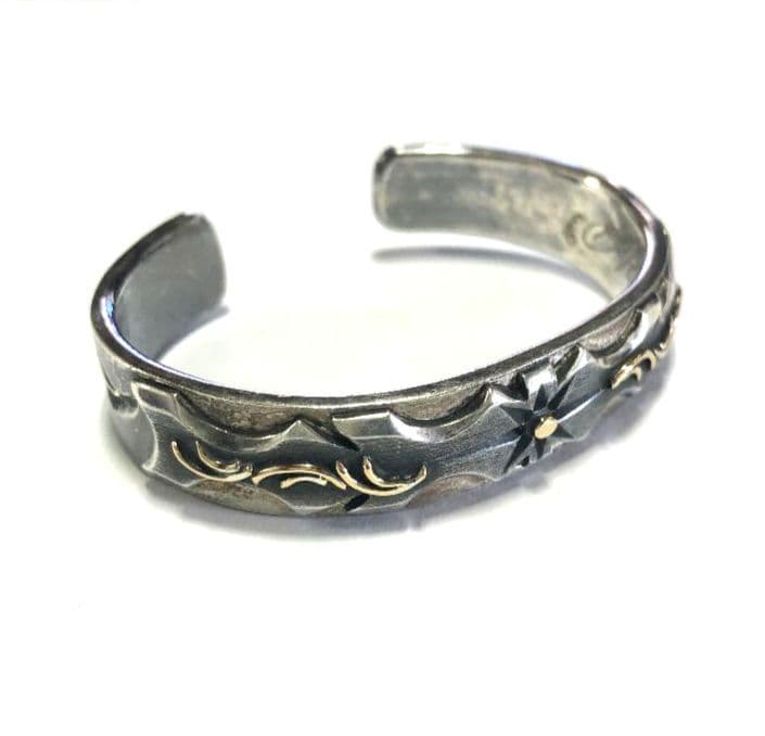 ★年末セール★ BIG HAND（シルバー・18K）ハンドメイド バングル