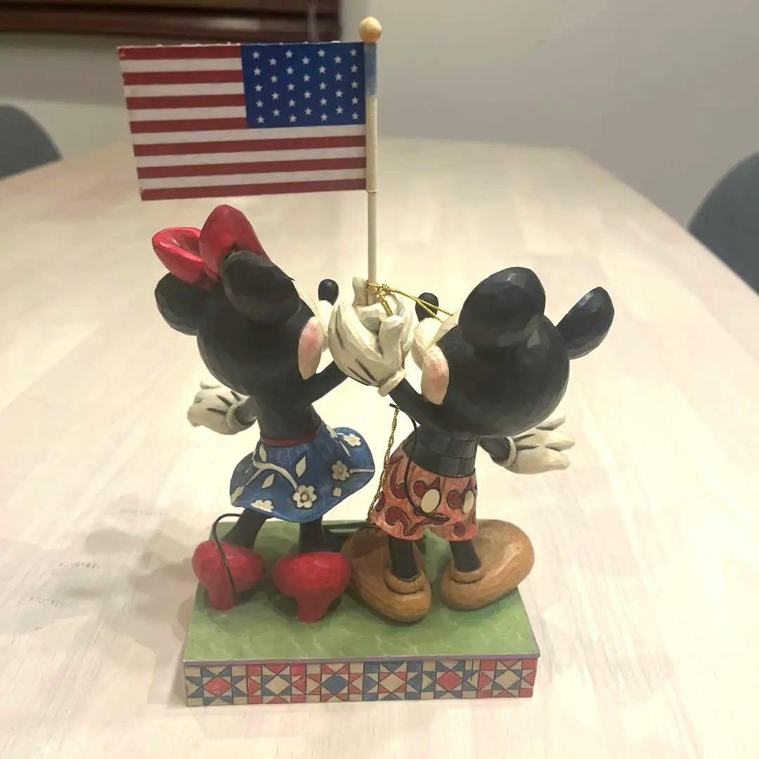 ミッキー ミニー フィギュア アメリカ国旗