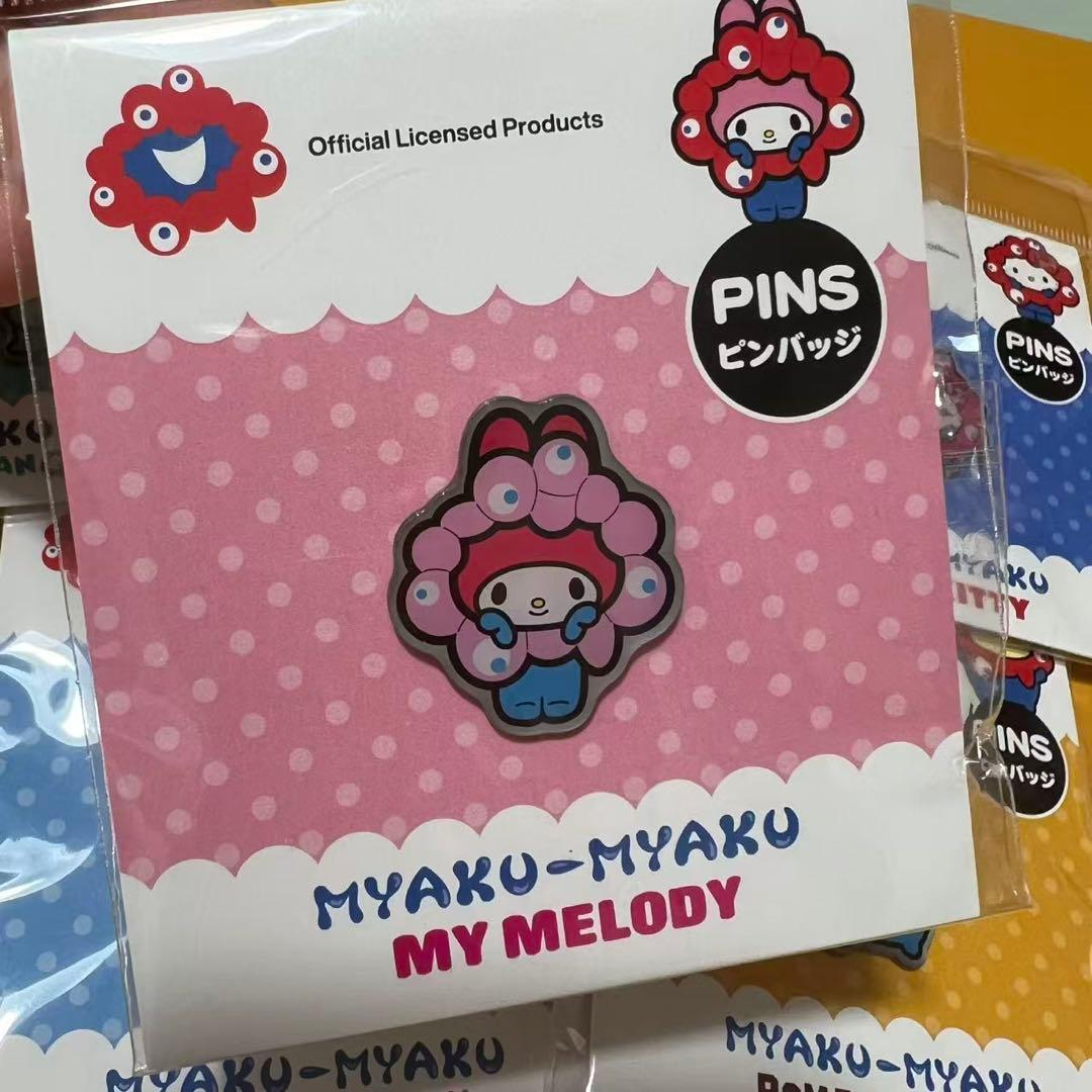 万博　サンリオ　ミャクミャク　ピンバッチ　5種類