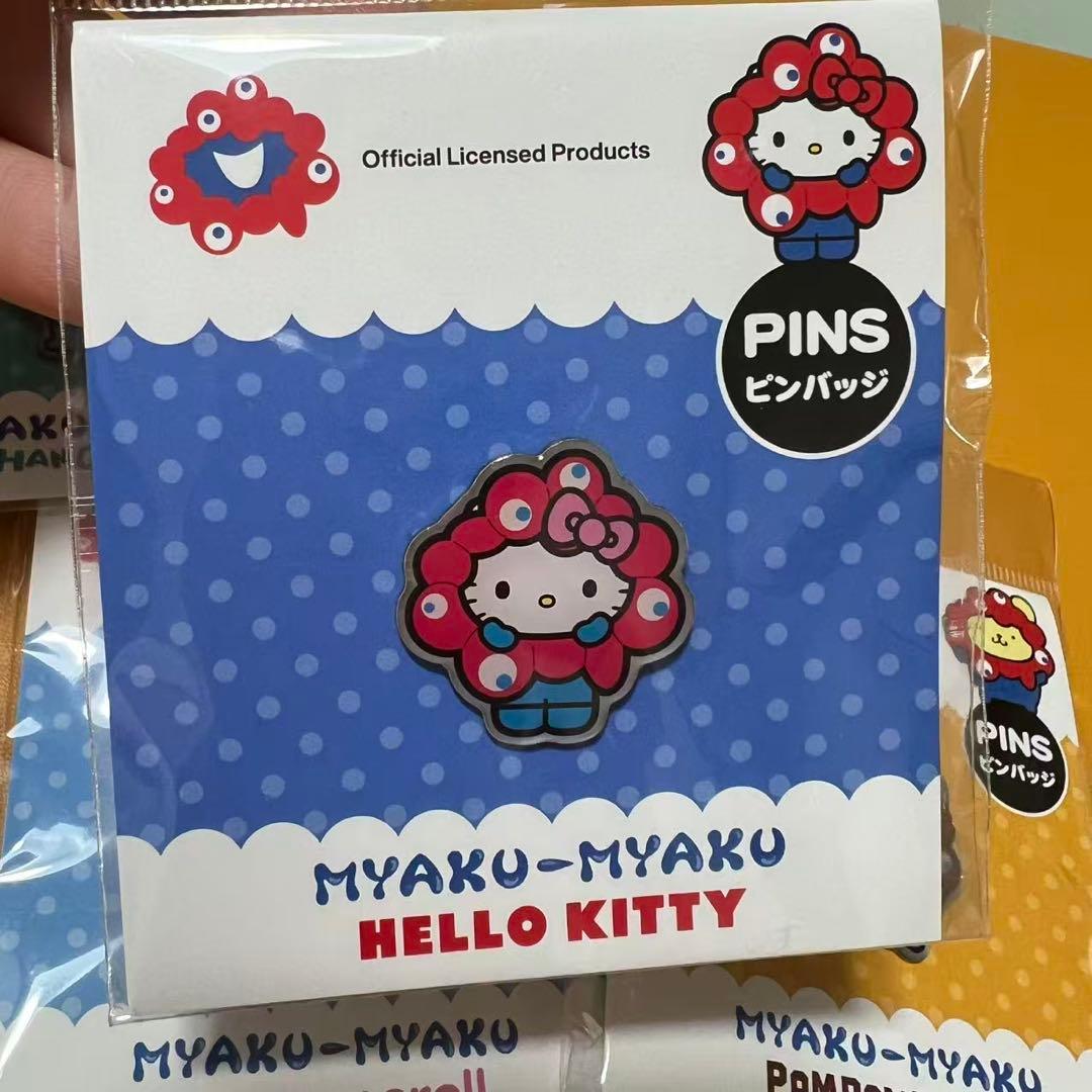 万博　サンリオ　ミャクミャク　ピンバッチ　5種類
