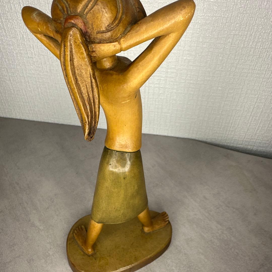 アンリ（ANRI）の木彫り人形「ハッピー・チルドレン」シリーズ約25cm