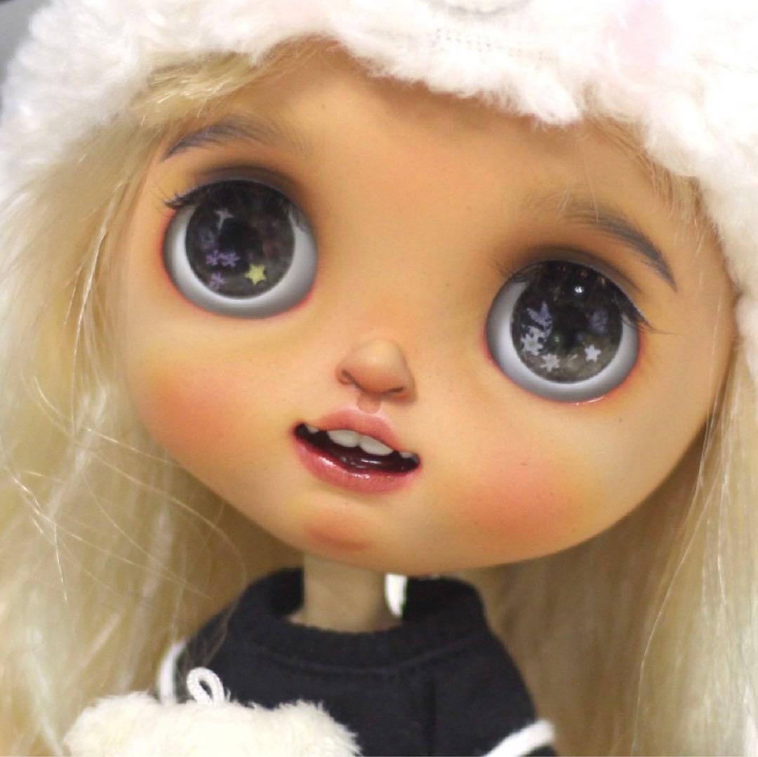 カスタムブライス 日焼け肌 タン 作家様 人形 フルセット カスタムドール 笑顔