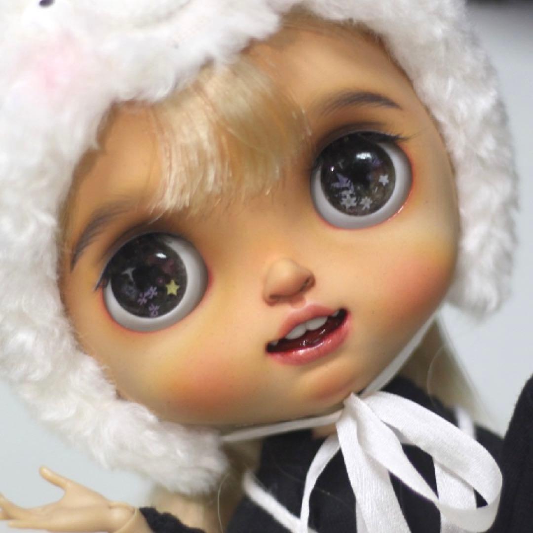 カスタムブライス 日焼け肌 タン 作家様 人形 フルセット カスタムドール 笑顔