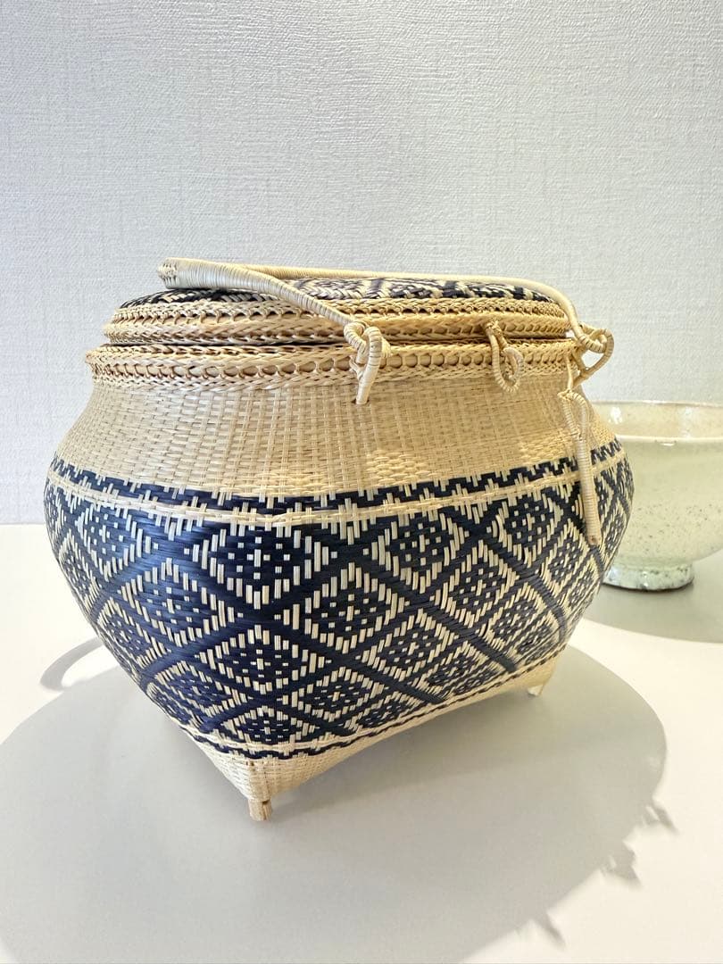 新品　プラニー　高級　竹かごバック　タイ王国御用達　　　職人技　バンブー
