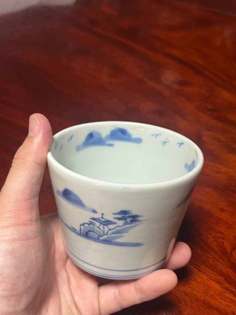 古伊万里　蕎麦猪口　鍋島　美品　そば猪口　大振　柿右衛門　後期鍋島　今右衛門