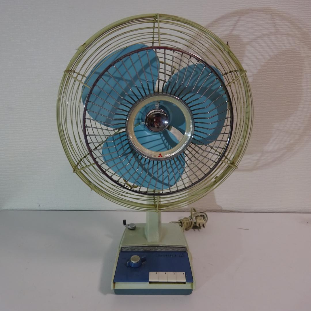 0204Y【動作品】三菱電機 扇風機 D30-F 昭和レトロ 箱有り