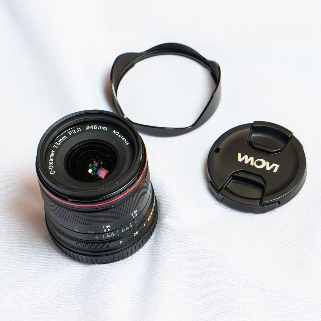 【中古美品】　LAOWA 7.5mm F2 MFT おまけ