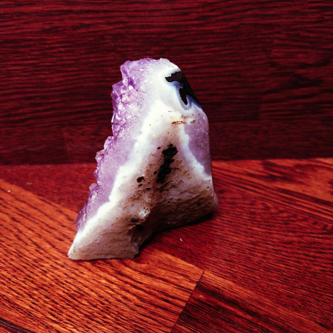 天然石高級品ウルグアイ産 サークルジオード アメジストドーム