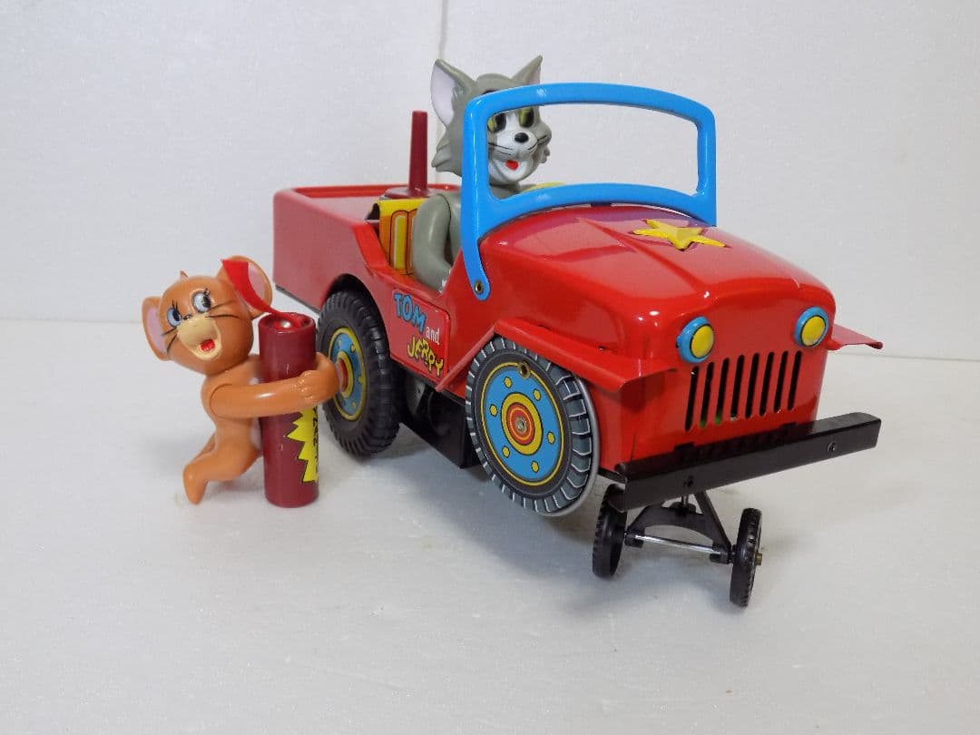 ブリキモダントーイ電動【TOM and JERRY COMIC CAR】動作品