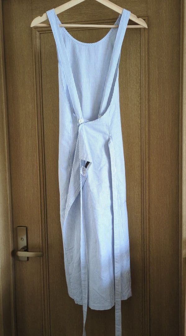 【新品】ラルフローレン ストライプエプロン ポロ馬ロゴ付き