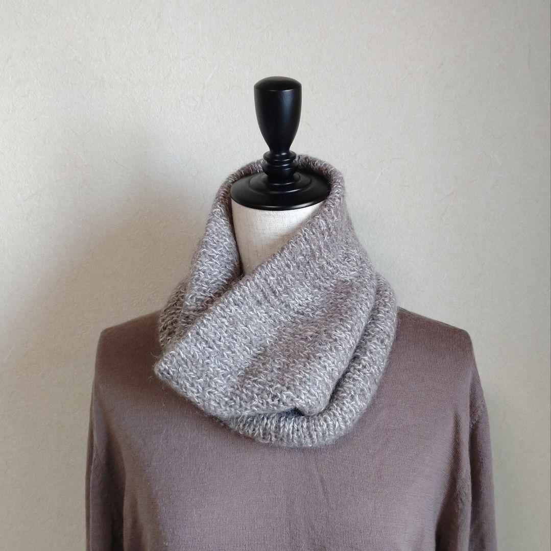 万能あったかスヌード　ブラウン