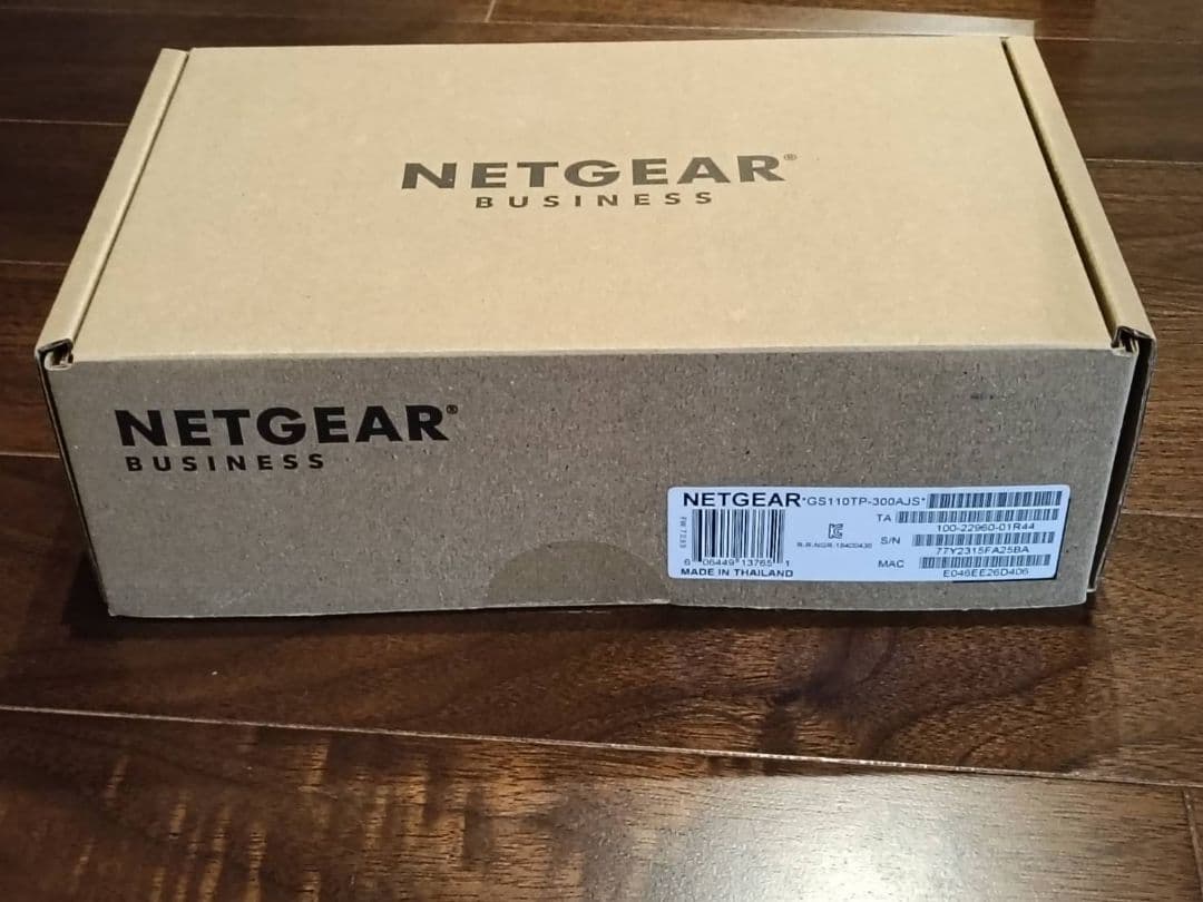 【未開封】ネットギア8ポート SFPx2 PoE+ GS110TP-300AJS