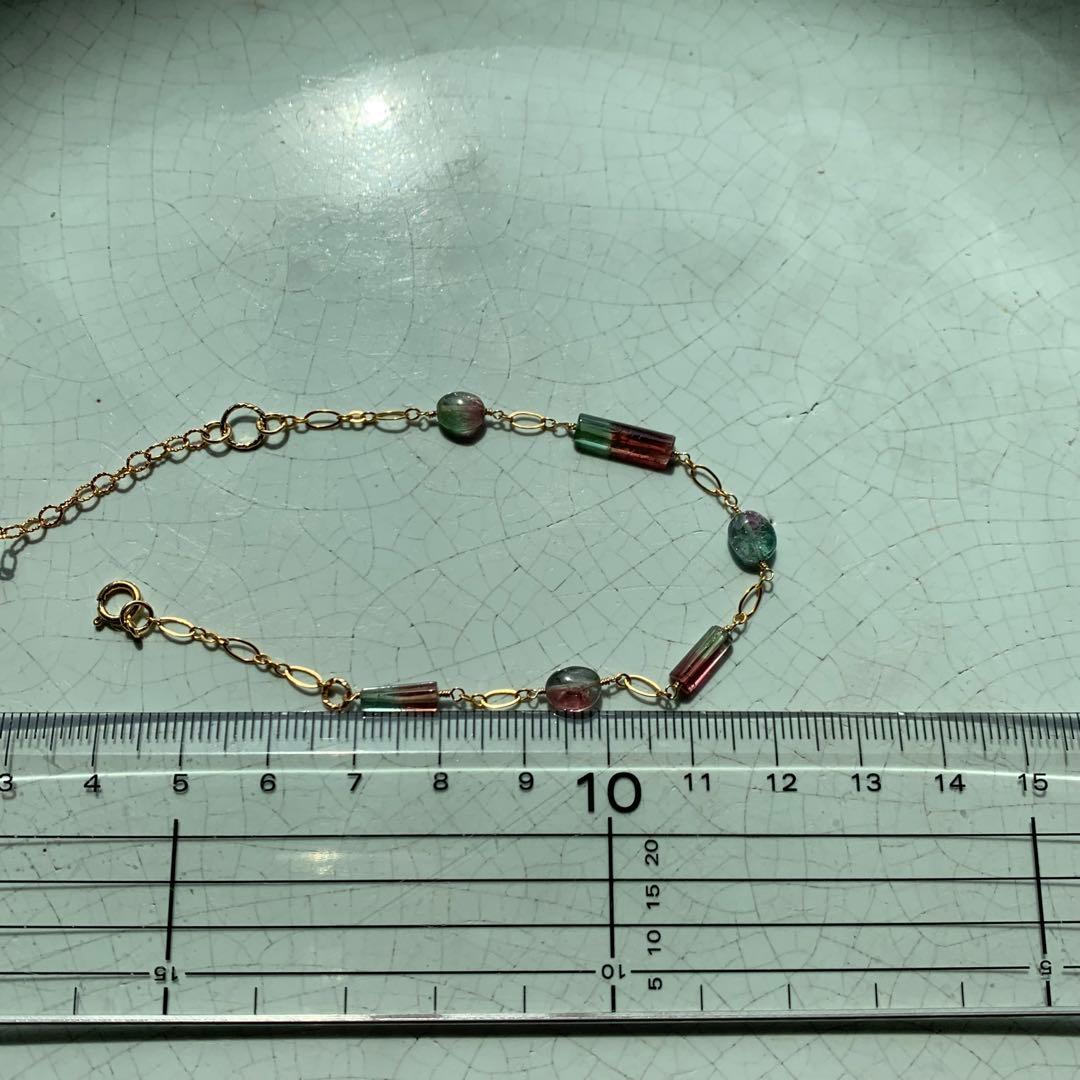 Garden. Br. 1. ブレスレット　バイカラートルマリン　希少