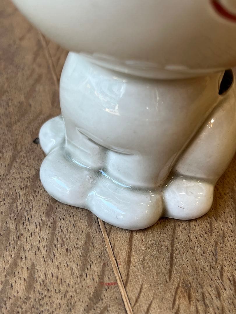 内藤ルネ　猫の貯金箱　RUNE 置物　希少カラー　レトロ雑貨　古雑貨