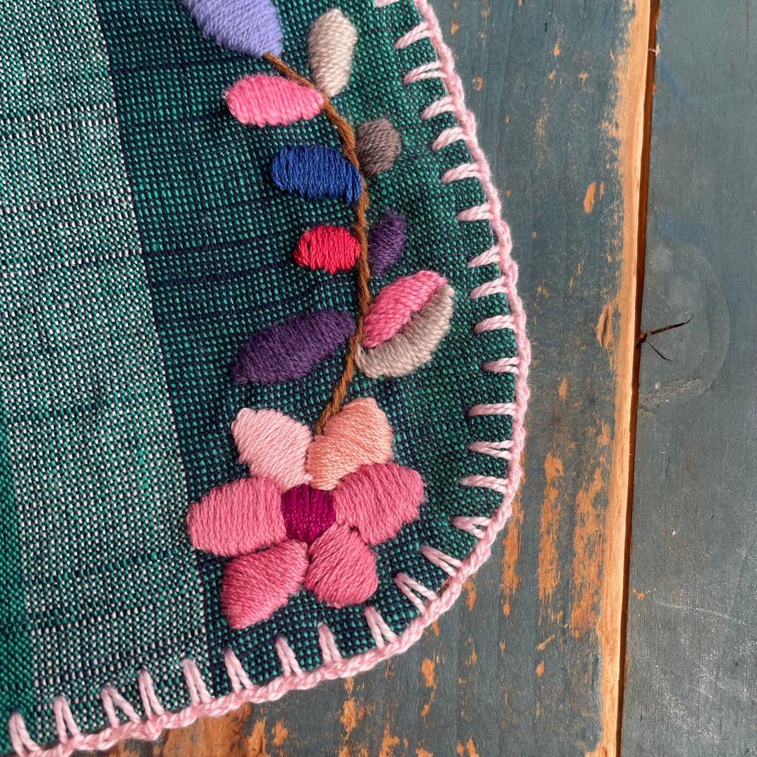 【 La Renaissance 】京町レトロ 硝子×会津木綿 刺繍祈りのセット