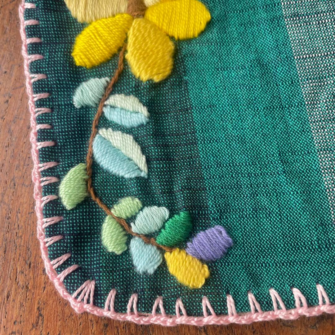 【 La Renaissance 】京町レトロ 硝子×会津木綿 刺繍祈りのセット