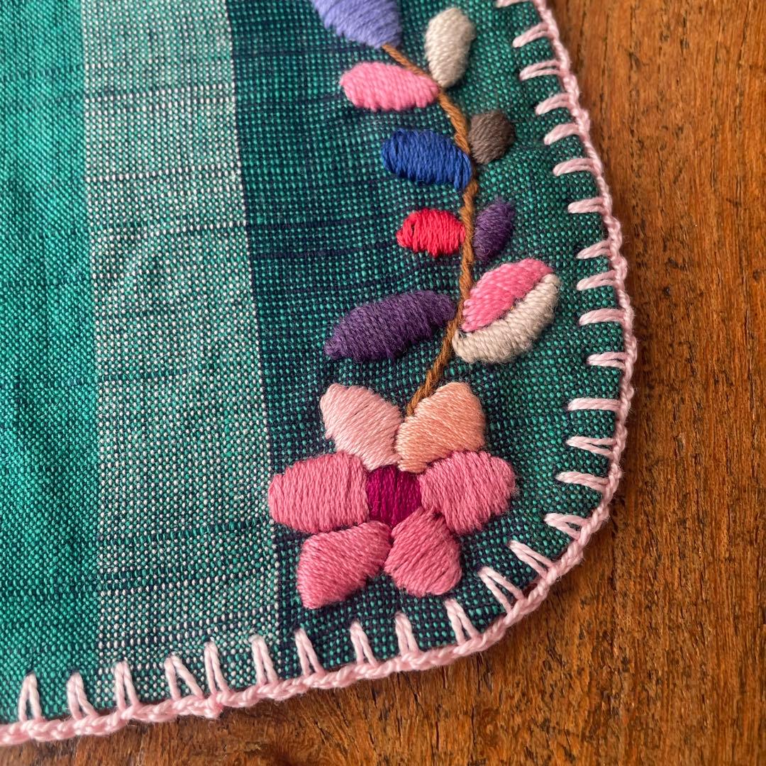 【 La Renaissance 】京町レトロ 硝子×会津木綿 刺繍祈りのセット