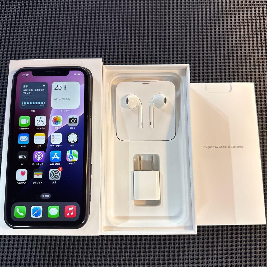 iPhone XR 64GB ブラック SIMフリー バッテリー最大容量87%