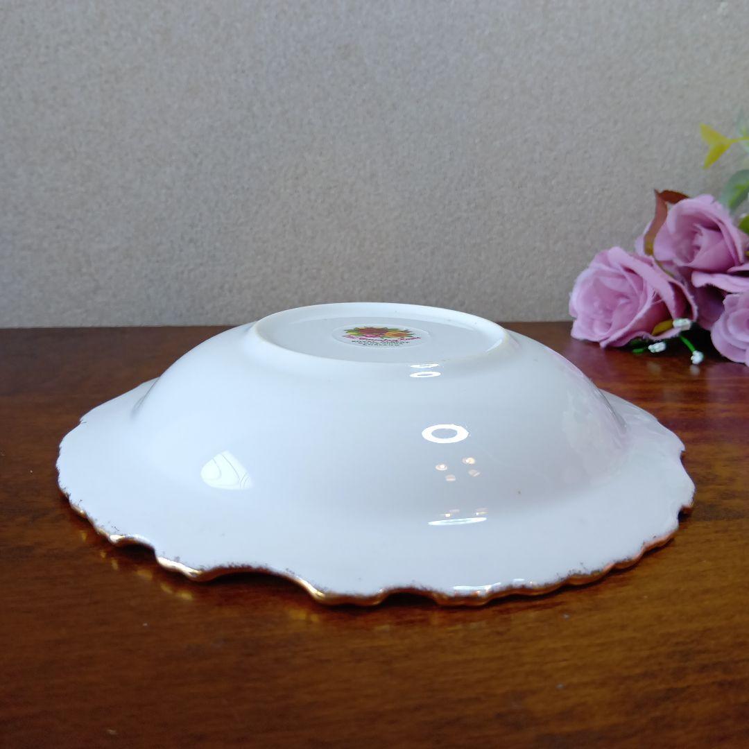 英国製 オールドカントリーローズ デコラティブディッシュ 15cm深皿 2枚