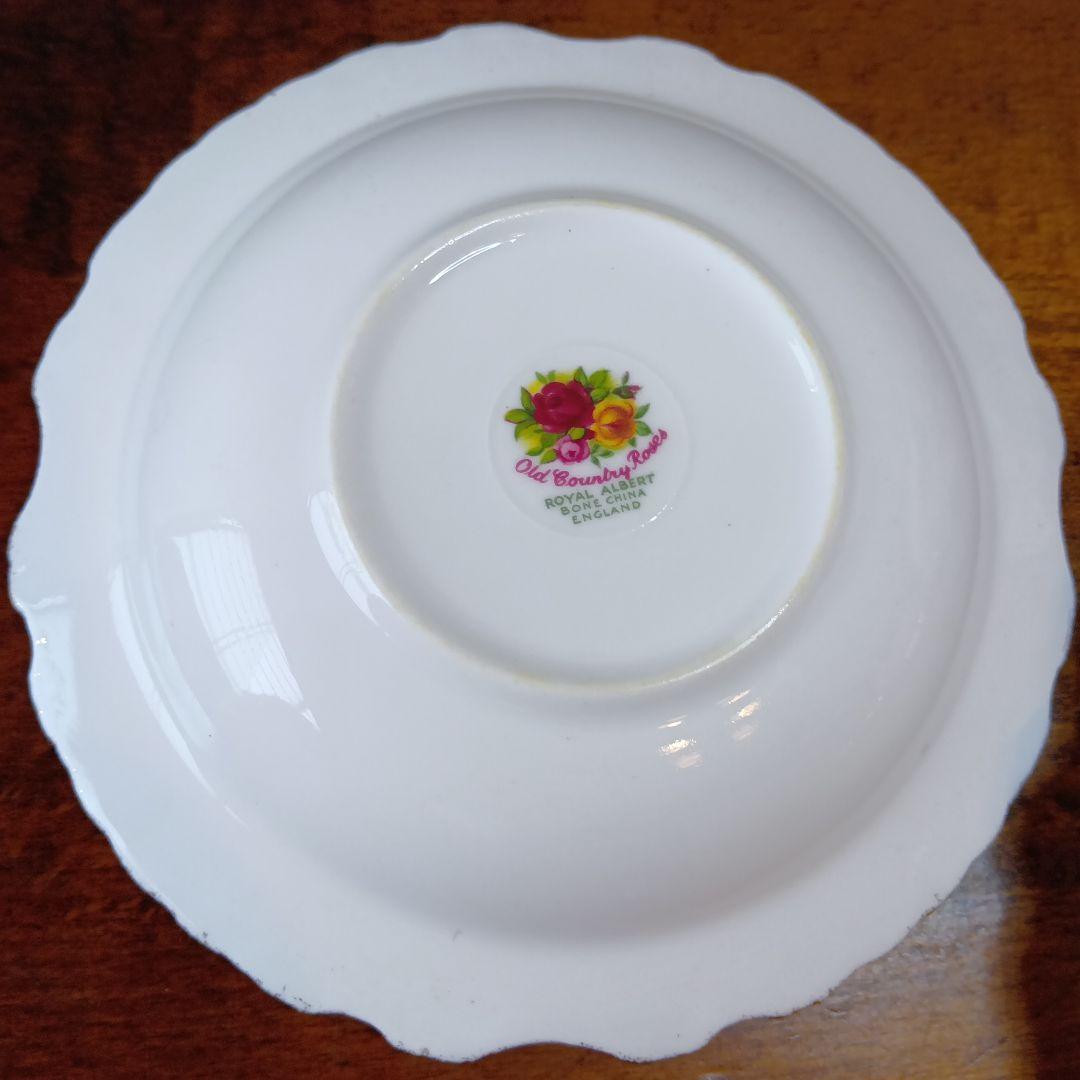 英国製 オールドカントリーローズ デコラティブディッシュ 15cm深皿 2枚